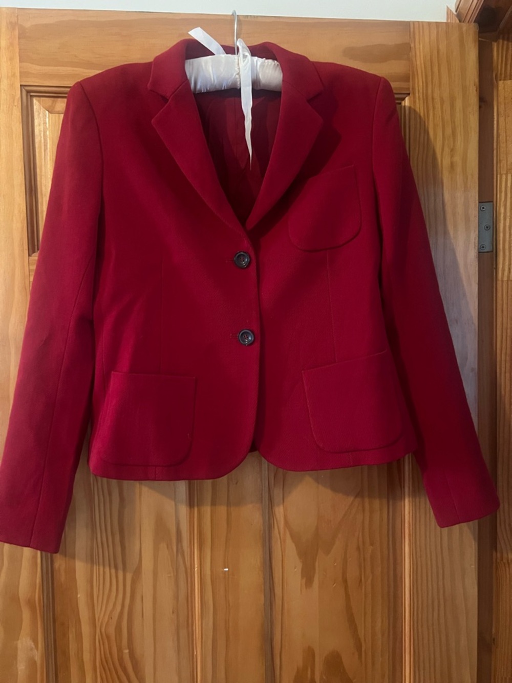 Theory Crimson Red Tailored Blazer